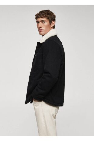 کت منگو سیاه مردانه مانگو 57037708