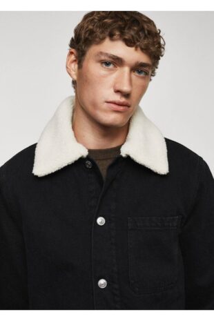 کت منگو سیاه مردانه مانگو 57037708