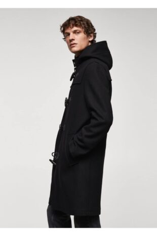 پالتو منگو سیاه مردانه مانگو 67010619