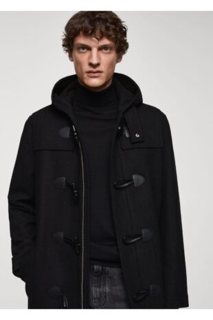 پالتو منگو سیاه مردانه مانگو 67010619