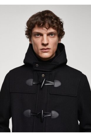 پالتو منگو سیاه مردانه مانگو 67010619