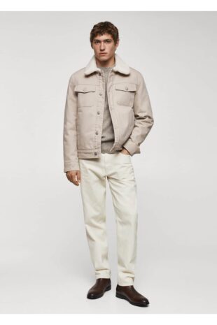 کت منگو بژ مردانه مانگو 67050270