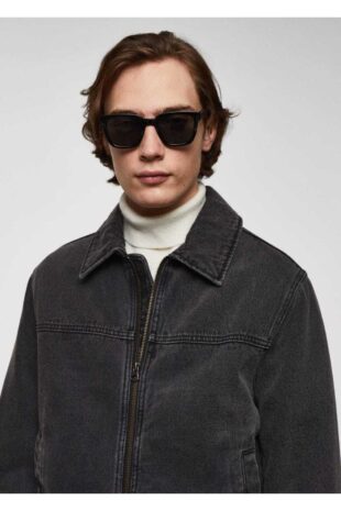 کت منگو سیاه مردانه مانگو 67060624