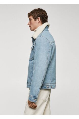 کت منگو آبی مردانه مانگو 67080623