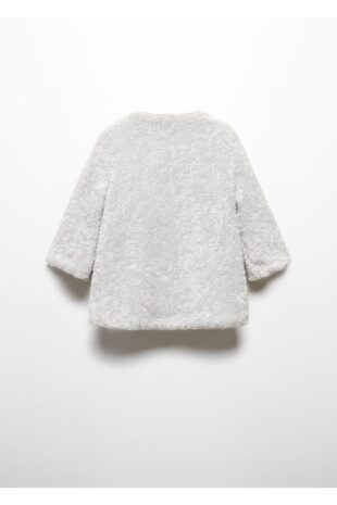 پالتو منگو خاکستری دخترانه مانگو 57029099