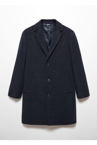 پالتو منگو لاجورد مردانه مانگو 57035955