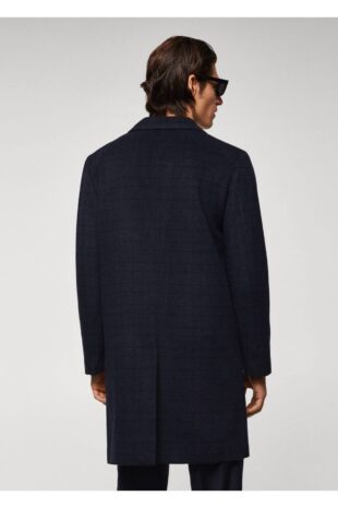 پالتو منگو لاجورد مردانه مانگو 57035955