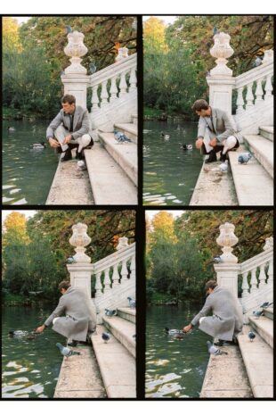 پالتو منگو خاکستری مردانه مانگو 67010622