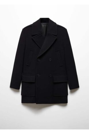 پالتو منگو سیاه مردانه مانگو 67020624