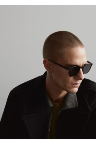 پالتو منگو سیاه مردانه مانگو 67020624