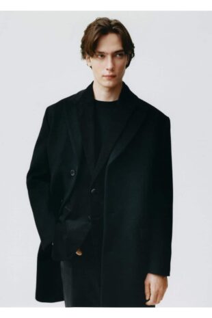 پالتو منگو سیاه مردانه مانگو 57099403