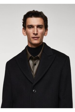 پالتو منگو سیاه مردانه مانگو 57099403