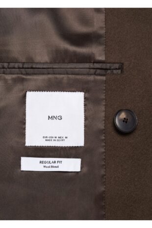پالتو منگو قهوه ای مردانه مانگو 67010621