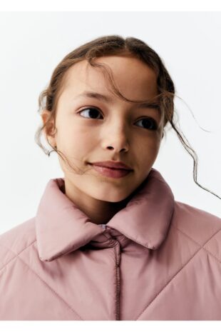 کاپشن منگو صورتی دخترانه مانگو 67080656