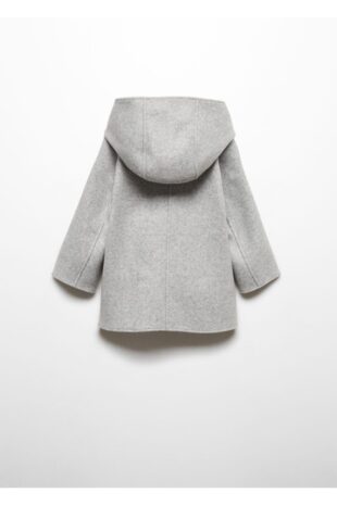 پالتو منگو خاکستری دخترانه مانگو 57099097