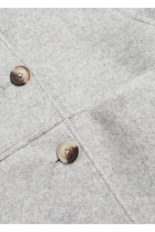 پالتو منگو خاکستری دخترانه مانگو 57099097