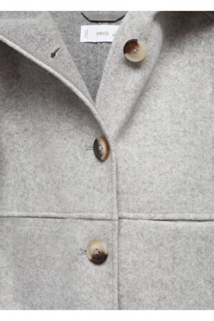 پالتو منگو خاکستری دخترانه مانگو 57099097