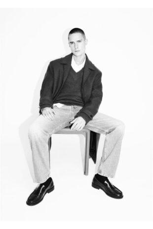 پالتو منگو خاکی مردانه مانگو 67020623