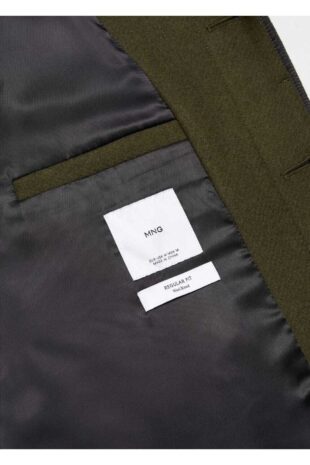 پالتو منگو خاکی مردانه مانگو 67020623