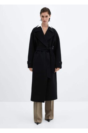 پالتو منگو سیاه زنانه مانگو 67030450