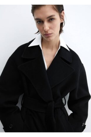 پالتو منگو سیاه زنانه مانگو 67030450