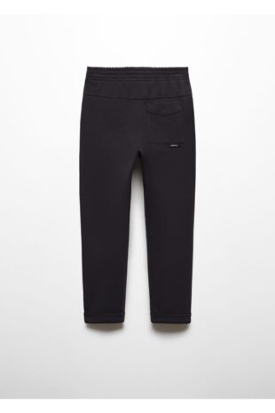 شلوار منگو خاکستری فاق نرمال پسرانه مانگو 67090651