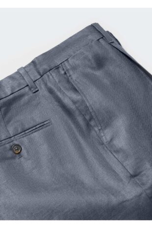 شلوار منگو خاکستری فاق نرمال مردانه مانگو 57072502