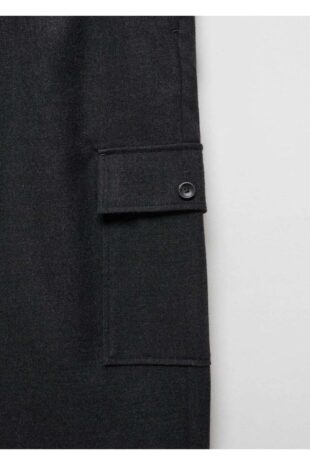 شلوار منگو بنفش فاق نرمال مردانه مانگو 67000624