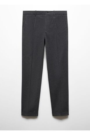 شلوار منگو بنفش فاق نرمال مردانه مانگو 67000639