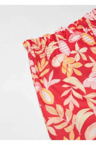 شلوار منگو قرمز فاق نرمال دخترانه مانگو 67050472