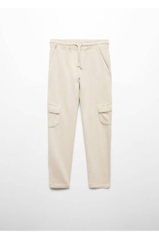 شلوار منگو بژ فاق نرمال پسرانه مانگو 67050658