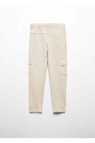 شلوار منگو بژ فاق نرمال پسرانه مانگو 67050658