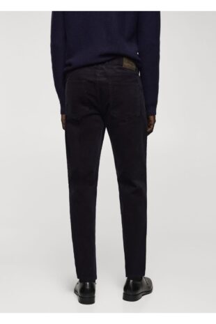 شلوار منگو لاجورد فاق نرمال مردانه مانگو 67000623