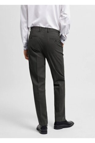 شلوار منگو سبز فاق نرمال مردانه مانگو 67000648