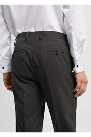 شلوار منگو سبز فاق نرمال مردانه مانگو 67000648