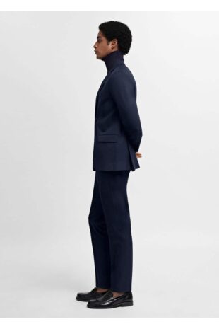 شلوار منگو لاجورد فاق نرمال مردانه مانگو 67010650