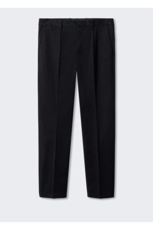 پیژامه سیاه فاق نرمال مردانه مانگو 57034392