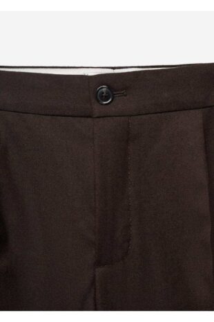 شلوار منگو قهوه ای فاق نرمال مردانه مانگو 67000622