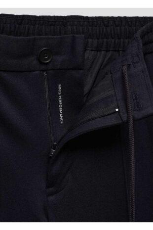 شلوار منگو لاجورد فاق نرمال مردانه مانگو 67010618