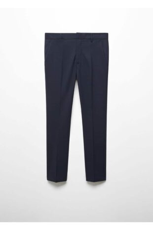 شلوار منگو لاجورد فاق نرمال مردانه مانگو 67010659