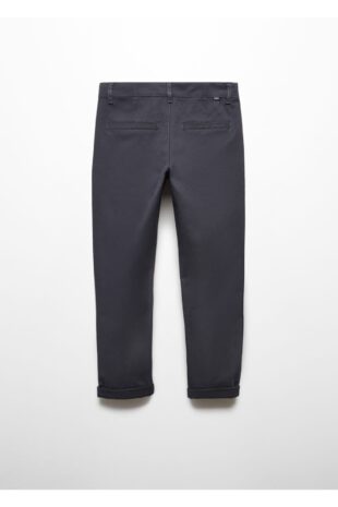 شلوار منگو خاکستری فاق نرمال پسرانه مانگو 67010662