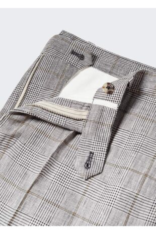 شلوار منگو خاکستری فاق نرمال مردانه مانگو 57040563