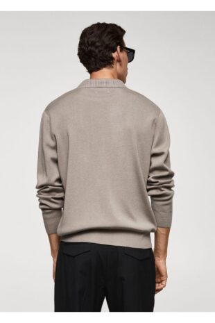 تی شرت منگو بژ مردانه مانگو 57089404