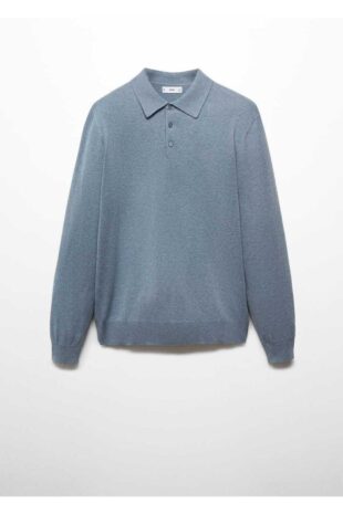 بافت منگو آبی مردانه مانگو 67090644