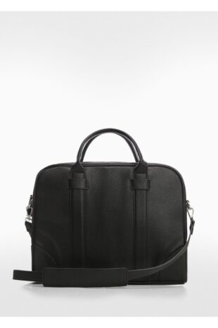 کیف رودوشی منگو سیاه مردانه مانگو 67050639