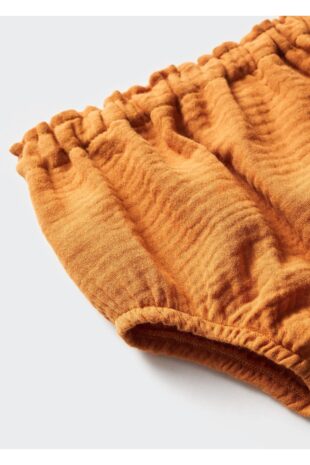 شلوارک منگو زرد فاق نرمال دخترانه|پسرانه مانگو 67090667