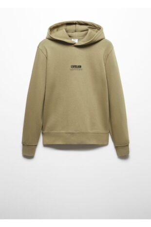 سویشرت منگو خاکی مردانه مانگو 67030645