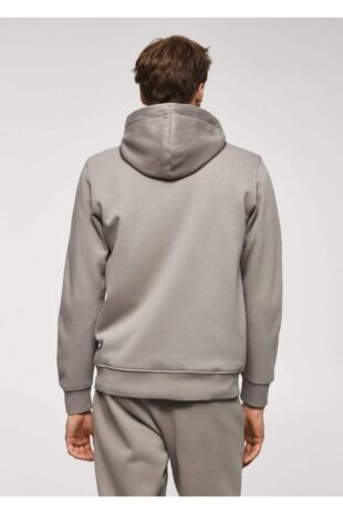 سویشرت منگو قهوه ای مردانه مانگو 67050441