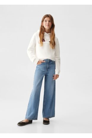 سویشرت منگو سفید دخترانه مانگو 57027127