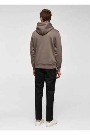 سویشرت منگو قهوه ای مردانه مانگو 67030650